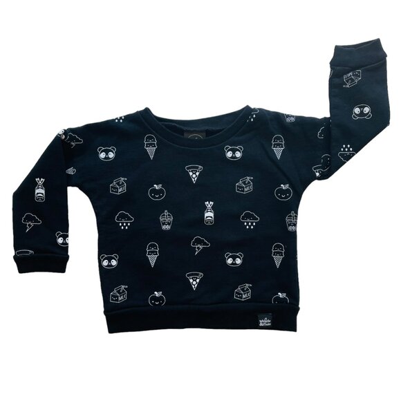 Whistle & Flute Limited Edition Kawaii Designs Unisex Sweatshirt Size 1-2 years - Picture 1 of 4